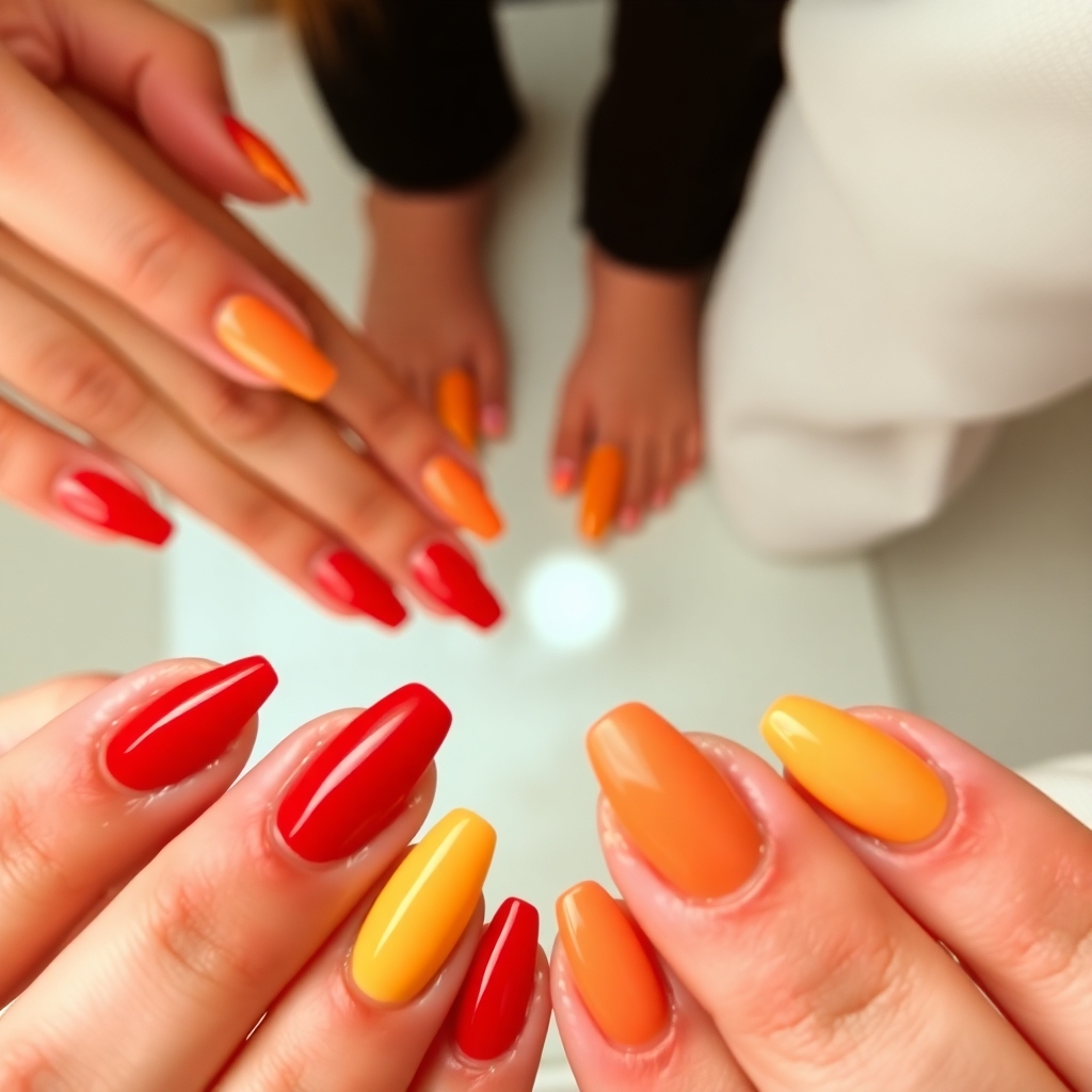 This image has an empty alt attribute; its file name is A-high-angle-perspective-of-creme-nail-designs-warm-colors-reds-oranges-yellows-looking-down-from-an-elevated-viewpoint.jpg